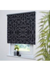 Liedeco Seitenzugrollo &raquo;Dekor Ornament&laquo; Lichtschutz ohne Bohren