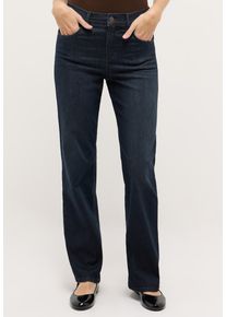 Straight-Jeans Angels "Lara", Damen, Gr. 48, L&auml;nge 30, blau (rinse night blau used), Denim/Jeans, Obermaterial: 89% Baumwolle, 8% Polyester, 3% Elasthan, Jeans Straight-Jeans, Wide Leg