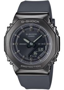 Chronograph Casio G-SHOCK, grau (anthrazit, grau), Armbanduhren, Damen, Chronograph, Quarzuhr,Armbanduhr,Damenuhr,Herrenuhr,bis 20 bar wasserdicht, digital