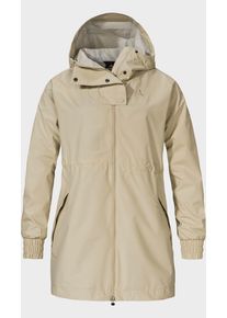 Sch&ouml;ffel Parka SCH&Ouml;FFEL "Parka Style Bohorok WMS", Damen, Gr. 40, beige (4705, beige), Oberstoff: 100% Polyester. (Membran: Thermoplastisches Polyurethan). Futter: 100% Polyester, relaxed fit, hoch geschlossener Ausschnitt, Jacken Parka