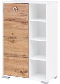 Sideboard Welltime "Kimi, Breite 65,3 cm", wei&szlig;, eiche landhaus, B:65,3cm H:105,2cm T:33,1cm, FSC-zertifizierter Holzwerkstoff, Sideboards, Sideboard, Made in Germany