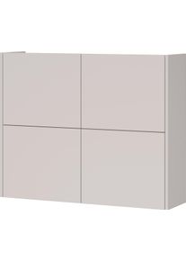H&auml;ngeschuhschrank Germania "Binetto", kaschmir, navarra, eiche, nachbildung, B:97cm H:79cm T:27cm, Holzwerkstoff, Schr&auml;nke, H&auml;ngeschuhschrank, Schuhschrank mit 4 T&uuml;ren und Push-to-open Technik