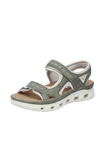 Rieker Damer Trekkingsandaler '64066' gr&oslash;n / hvid St&oslash;rrelse 39