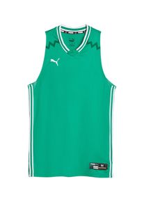 Puma M&auml;n Trik&aring; 'Hoops Team Game' limette / off-white Storlek XXL