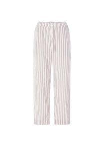 CARE BY ME Damen-Stoffhose gestreift Natur-Wei&szlig; L