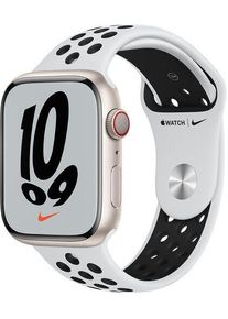 Apple Watch Nike Series 7 Aluminio 45 mm (2021) | GPS | Polarstern | Correa deportiva Pure Platinum