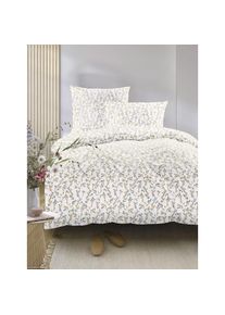 Irisette, Bettw&auml;sche &raquo;Easy 8665&laquo; 2 k&uuml;hlend und atmungsaktiv, pflegeleicht und b&uuml;gelfrei, gelb, B/L: 155 cm x 220 cm - 1 Stk., gelb