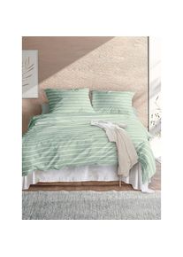 Irisette, Bettw&auml;sche &raquo;Easy 8548&laquo; 2 k&uuml;hlend und atmungsaktiv, pflegeleicht und b&uuml;gelfrei, gr&uuml;n, B/L: 135 cm x 200 cm - 1 Stk., gr&uuml;n