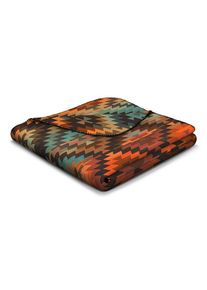 Biederlack, Wohndecke &raquo;Nomad&laquo; mit geketteltem Zierstich, Kuscheldecke, bunt, Kaschmir, Wolle, B/L: 150 cm x 200 cm, bunt