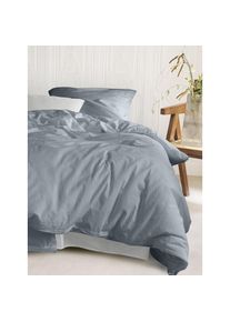 Irisette, Bettw&auml;sche &raquo;Oslo 8787&laquo; 2 super soft, k&uuml;hlend und atmungsaktiv, pflegeleicht und b&uuml;gelfrei, blau, Seersucker, Obermaterial: 100% Baumwolle, B