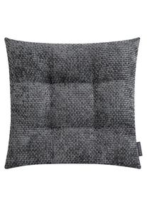 MAGMA Heimtex, Stuhlkissen &raquo;ARLO Stuhlkissen Form 55&laquo; Komfort trifft Stil: Hochwertiges Stuhlkissen mit robuster Webstruktur, Anthrazit + gesteppt 