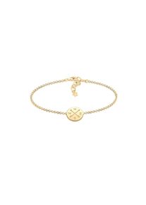 Elli, Damen, Armkette &raquo;Armband Kompass 925 Sterling Silber&laquo;, Gold, Gold, Armband f&uuml;r Damen ohne Stein verleiht jedem Outfit einen Hauch von Eleganz
