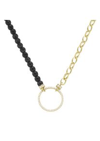 Giorgio Martello MILANO, Damen, Collier &raquo;Collier mit Ziersteinen, Silber 925&laquo;, Gold, Gold, 925 Sterling Silber rhodiniert oder gelb vergoldet