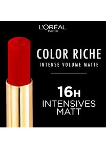 L'Or&eacute;al L'OR&Eacute;AL PARIS, Damen, Lippenstift &raquo;COLOR RICHE INTENSE VOLUME MATTE&laquo; intensiv matte Farbe, bietet bis zu 16h mattierten Halt, 200-L'Orange Stand up, 