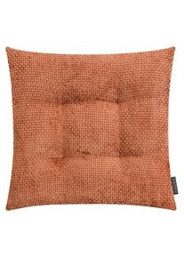 MAGMA Heimtex, Stuhlkissen &raquo;ARLO Stuhlkissen Form 55&laquo; Komfort trifft Stil: Hochwertiges Stuhlkissen mit robuster Webstruktur, Kupfer + gesteppt 