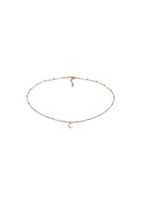 Elli, Damen, Choker &raquo;Halskette Choker Kugelkette Halbmond 925 Silber&laquo;, Rosegold, Rosegold, Kurze Kugel Choker Kette f&uuml;r Damen