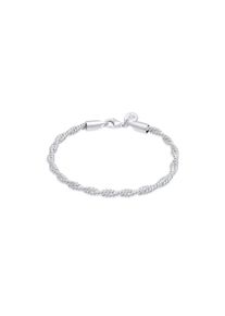 Elli Premium, Damen, Armkette &raquo;Armband Kordel Gedreht Elegant Basic 925 Silber&laquo;, Silber, Silber, Auffallendes Basic Kordel Armband f&uuml;r Damen