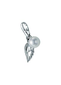 Giorgio Martello MILANO, Damen, Charm Fl&uuml;gel &raquo;Charm Fl&uuml;gel und Perle, Silber 925&laquo;, Silber, Silber, 925 Sterling Silber rhodiniert