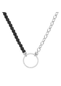Giorgio Martello MILANO, Damen, Collier &raquo;Collier mit Ziersteinen, Silber 925&laquo;, Silber, Silber, 925 Sterling Silber rhodiniert oder gelb vergoldet