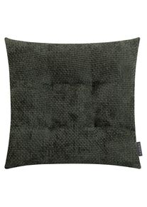 MAGMA Heimtex, Stuhlkissen &raquo;ARLO Stuhlkissen Form 55&laquo; Komfort trifft Stil: Hochwertiges Stuhlkissen mit robuster Webstruktur, Dunkelgr&uuml;n + gesteppt 