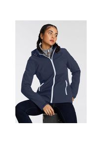 Icepeak, Damen, Softshelljacke &raquo;BRENHAM&laquo; mit Kapuze winddicht, wasserabweisend, atmungsaktiv, mit abnehmbarer Kapuze, BLUE, 42, Softshelljacke f&uuml;r 