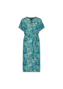 GOLDNER, Damen, Sommerkleid &raquo;Viskosekleid mit floralem Muster&laquo; seitliche Eingrifftschen an der Seitennaht, salbei / gemustert, N-Gr, 44 - N-Gr, salbei