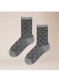 Kunert, Damen, Socken &raquo;Socke Fancy Shell&laquo;, Black 0070, 35-38, Black 0070, &iquest; Lurex- Mischung