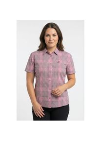 Maier Sports, Damen, Karobluse mit Hemdblusenkragen, pick beet/pi, 56, Modische Bluse von Maier Sports