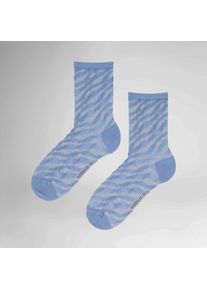 Hudson, Damen, Socken &raquo;Socke Curved Line&laquo;, Water blue 0955, 39-42, Water blue 0955, &iquest; Hautfreundliche Baumwolle