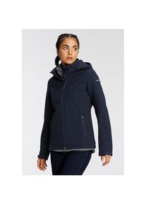 Icepeak, Damen, Softshelljacke &raquo;BRENHAM&laquo; mit Kapuze winddicht, wasserabweisend, atmungsaktiv, mit abnehmbarer Kapuze, marine, 48, Softshelljacke f&uuml;r 
