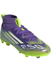 Adidas, Jungen, Fussballschuhe, League FG/MG Mid Kinder-Fussballschuhe (37), Violett, Gelb