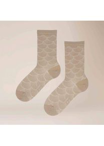 Kunert, Damen, Socken &raquo;Socke Fancy Shell&laquo;, White 0010, 35-38, White 0010, &iquest; Lurex- Mischung