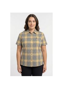 Maier Sports, Damen, Karobluse mit Hemdblusenkragen, night sky/or, 46, Modische Bluse von Maier Sports