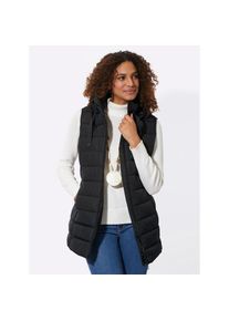 Casual Looks, Damen, Steppweste, schwarz, 42, schwarz, schmeichelnde Steppung