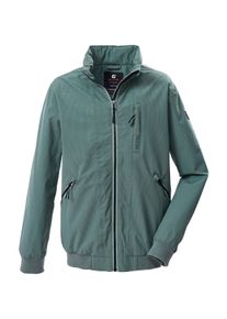 Blouson Killtec "KOS 129 BYS BLSN", Jungen, Gr. 128, grasgr&uuml;n, Obermaterial: 100% Polyester.Futter: 100% Polyester, Jacken Blouson, Wetterfester Kinder-Blouson, 10.000 mm Wassers&auml;ule, einrollbare Kapuze
