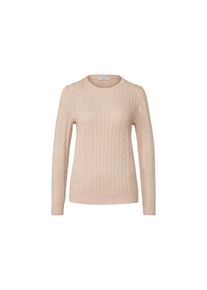 Tchibo - Fonott mint&aacute;s k&ouml;t&ouml;tt pul&oacute;ver - nő - m&eacute;ret XL 48/50 - b&eacute;zs