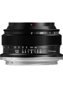 TTArtisan 50mm 1:2.0 Nikon Z (Nikon Z, Vollformat), Objektiv, Schwarz