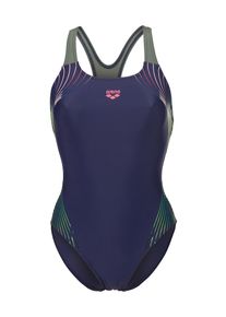 arena Str&oacute;j kąpielowy 'Nuance Swim Pro Back' dla kobiet niebieski / zielony / pastelowy zielony / ciemnor&oacute;żowy Rozmiar XS