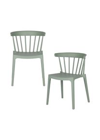 Tchibo - Woood 2 Gartenst&uuml;hle - 52x53x75cm - gr&uuml;n - Polypropylen