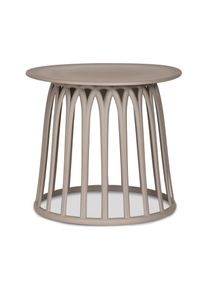 Tchibo - Woood Beistelltisch - 50x50x45cm - taupe - Polypropylen