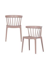 Tchibo - Woood 2 Gartenst&uuml;hle - 52x53x75cm - ros&eacute; - Polypropylen