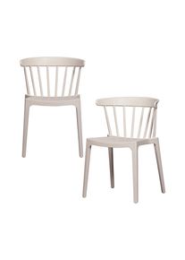 Tchibo - Woood 2 Gartenst&uuml;hle - 52x53x75cm - wei&szlig; - Polypropylen