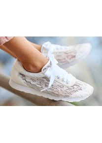 Lascana Damen Sneaker in wei&szlig; ,Gr&ouml;&szlig;e 36, Witt, 20% Leder, 20% Lederimitat