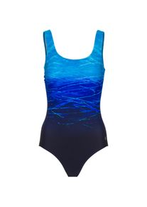 Lascana Batik Badeanzug Damen - Gr&ouml;&szlig;e 42 / B - blau