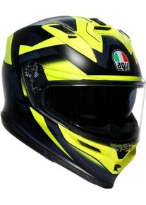 AGV K7 Glimpse, kask pełnotwarzowy , kolor: Czarny/Neonowyowy-Ż&oacute;łty , rozmiar: M