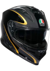 AGV K7 Flow 46, kask pełnotwarzowy , kolor: czarny/szary/złoty , rozmiar: XL