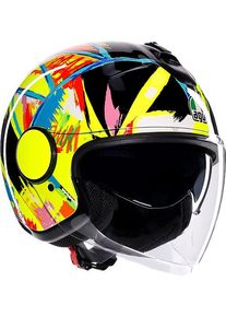 AGV Eteres Rossi Winter Test 2019, kask odrzutowy , kolor: Czarny/Ż&oacute;łty/Czerwony/Niebieski , rozmiar: XXL