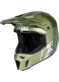 Klim F3 Carbon Pro, kask motocrossowy , kolor: Jasnozielony/Ciemnozielony , rozmiar: S