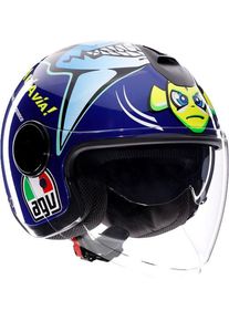 AGV Eteres Rossi Misano 2015, kask odrzutowy , kolor: Granatowy/Błękitny/Ż&oacute;łty , rozmiar: XXL