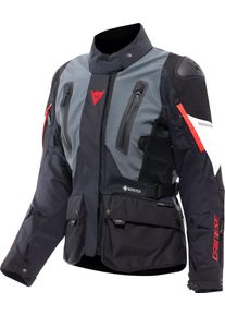 Dainese Carve Master 4, Casaco t&ecirc;xtil Gore-Tex para mulher , cor: Cinzento Escuro/Preto/Branco/Vermelho , tamanho: 44
